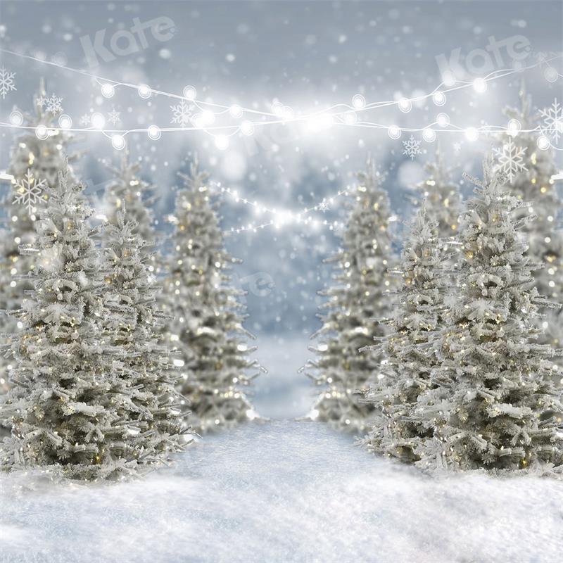 Kate Snow Christmas Backdrop Forest Bokeh for Photography - Kate Backdrop AU