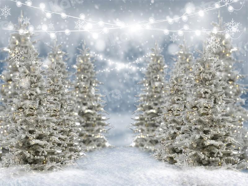 Kate Snow Christmas Backdrop Forest Bokeh for Photography - Kate Backdrop AU