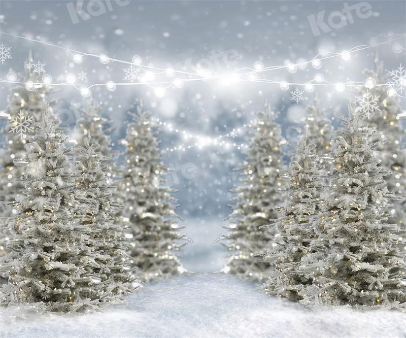 Kate Snow Christmas Backdrop Forest Bokeh for Photography - Kate Backdrop AU