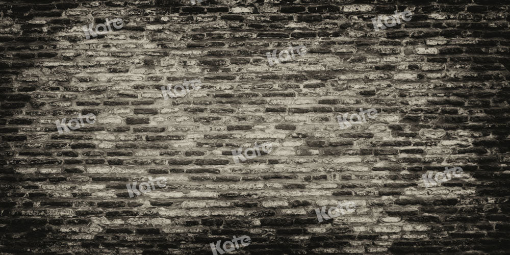 Kate Black Brick Wall Backdrop Vintage Shabby Designed by Kate Image