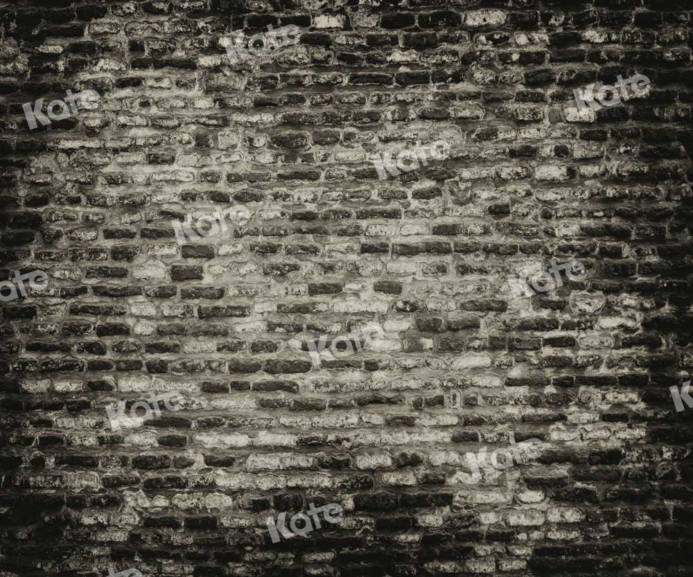 Kate Black Brick Wall Backdrop Vintage Shabby Designed by Kate Image