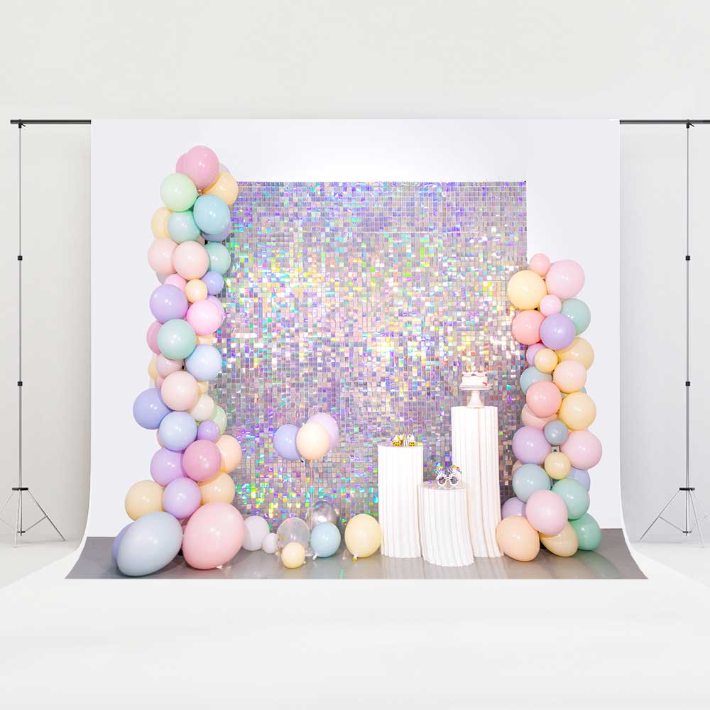 Kate Dream Color Balloon Backdrop Party Cake Smash Purple Designed by Emetselch