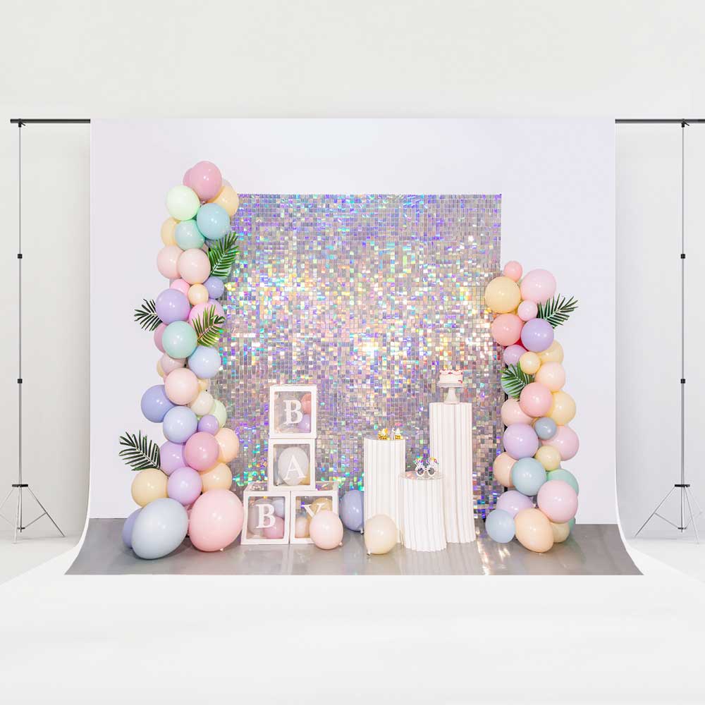 Kate Dream Balloon Party Backdrop Cake Smash Designed by Emetselch - Kate Backdrop AU