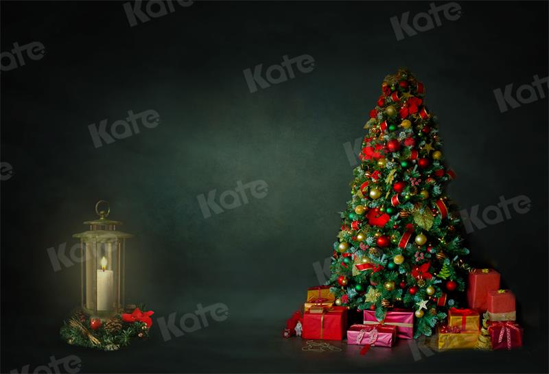 Kate Christmas Backdrop Green Abstract Wall for Photography