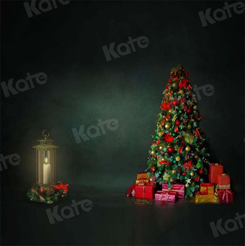 Kate Christmas Backdrop Green Abstract Wall for Photography