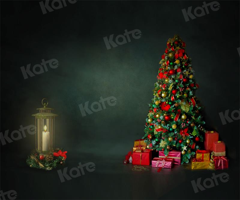 Kate Christmas Backdrop Green Abstract Wall for Photography