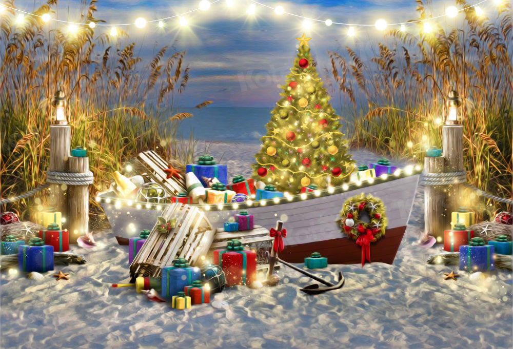 Kate Christmas Beach Backdrop Gift for Photography - Kate Backdrop AU