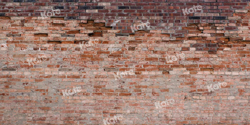 Kate Red Retro Brick Wall Backdrop Designed by Kate Image