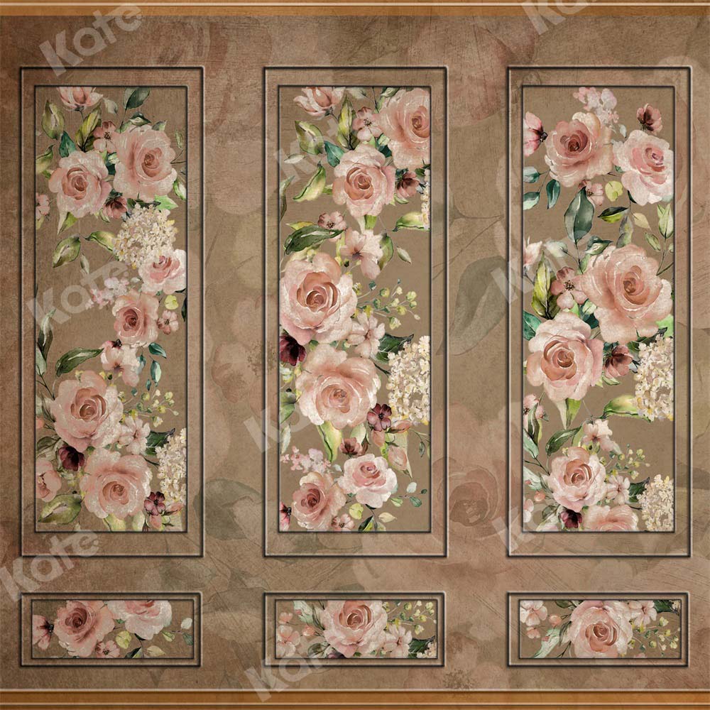 Kate Vintage Wall Backdrop Art Floral Texture Designed by Chain Photography - Kate Backdrop AU