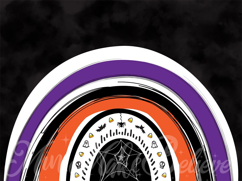 Kate Halloween Rainbow Backdrop Designed by Mini MakeBelieve - Kate Backdrop AU