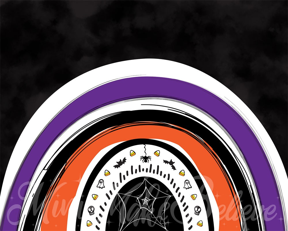 Kate Halloween Rainbow Backdrop Designed by Mini MakeBelieve - Kate Backdrop AU