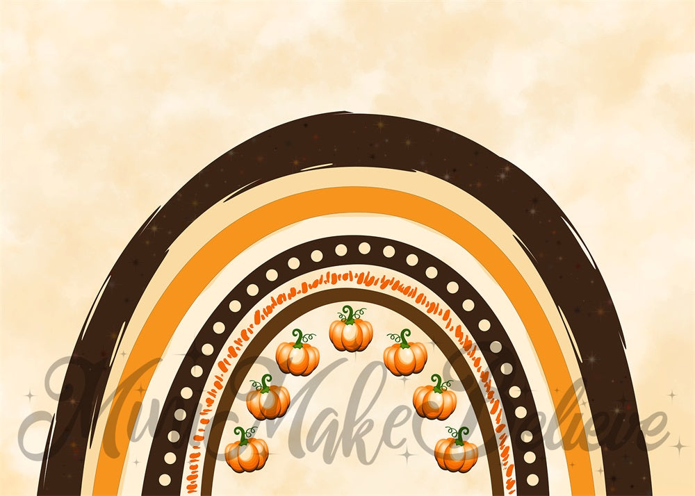 Kate Pumpkins Rainbow Backdrop Cake Smash Designed by Mini MakeBelieve - Kate Backdrop AU