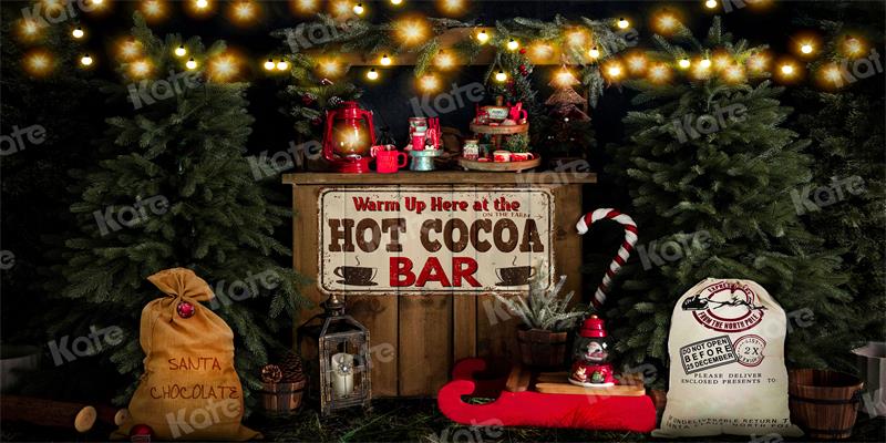 Kate Christmas Backdrop Hot Cocoa for Photography - Kate Backdrop AU