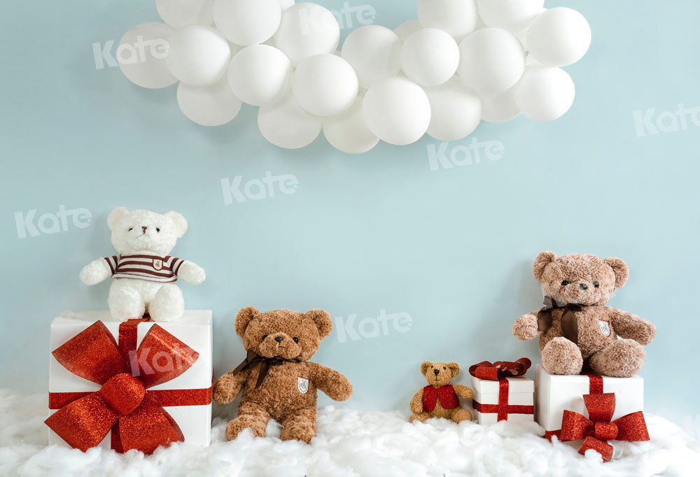Kate Bear Gift Box Backdrop Balloon Designed by Emetselch