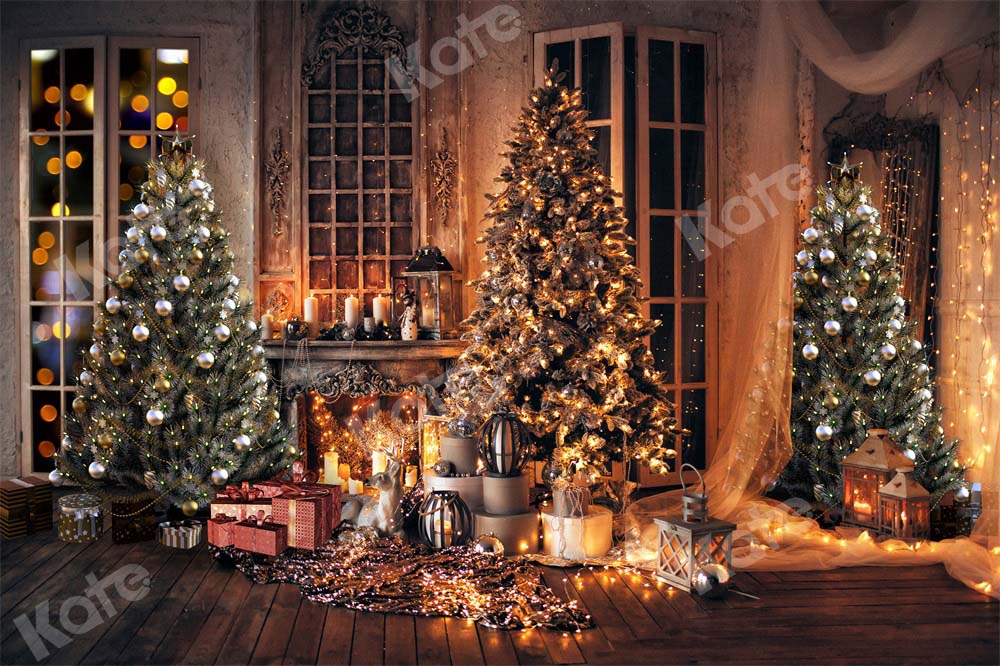 Kate Candlelit Christmas Tree Backdrop Designed by Chain Photography
