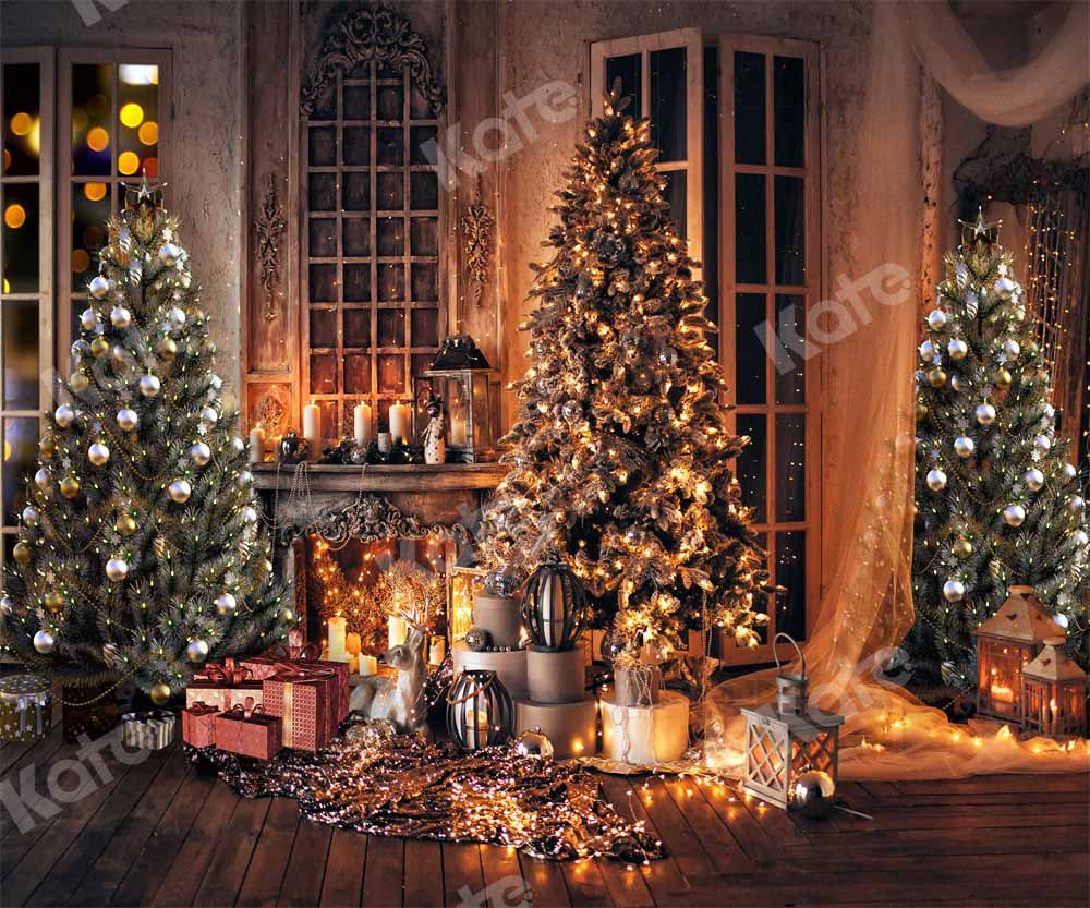 Kate Candlelit Christmas Tree Backdrop Designed by Chain Photography