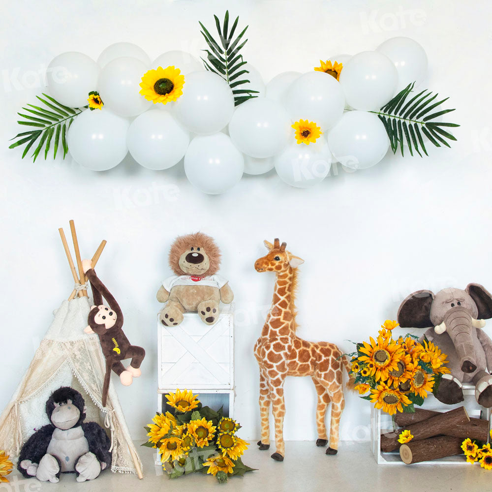 Kate Balloon Backdrop Animal World Designed by Emetselch - Kate Backdrop AU