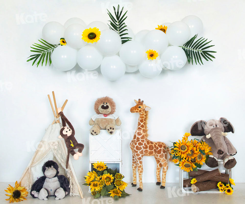 Kate Balloon Backdrop Animal World Designed by Emetselch - Kate Backdrop AU