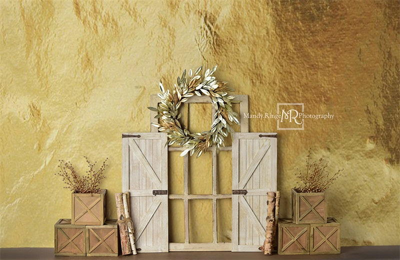 Kate Golden Holiday Backdrop Designed by Mandy Ringe Photography - Kate Backdrop AU