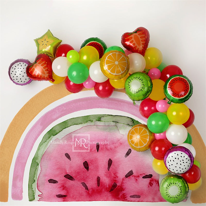 Kate Tutti Frutti Birthday Backdrop Cake Smash Designed By Mandy Ringe Photography