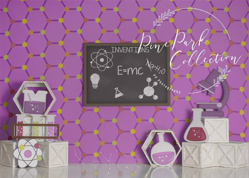 Kate Little Scientist Girl Backdrop Designed By Pine Park Collection