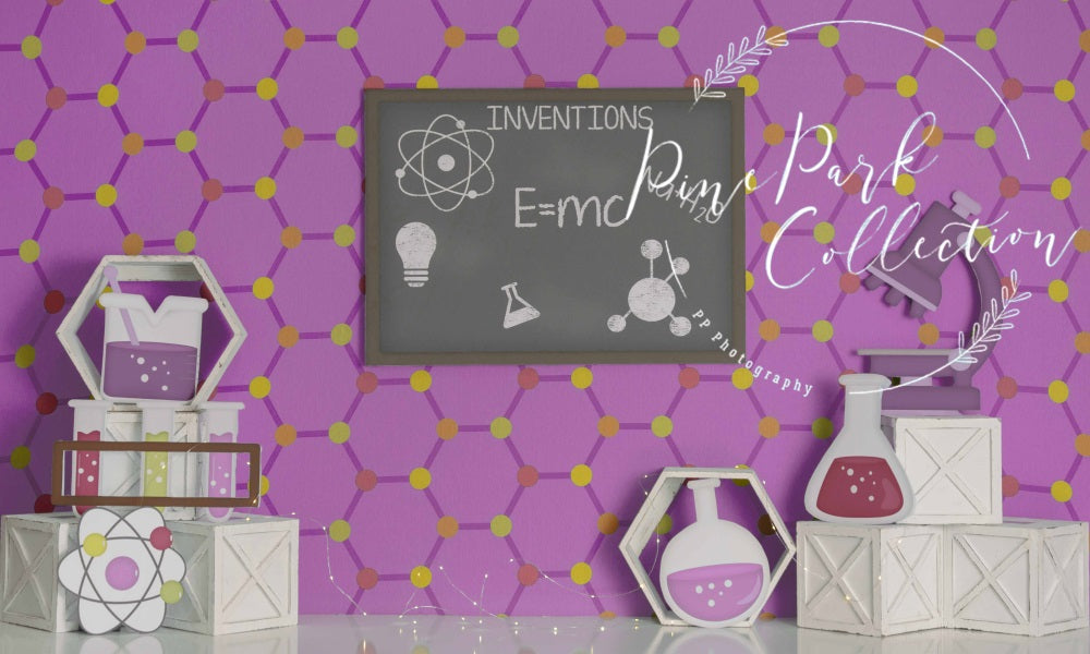 Kate Little Scientist Girl Backdrop Designed By Pine Park Collection