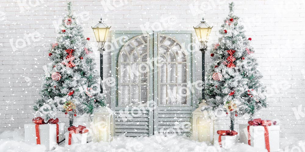 Kate Christmas Snowflake Backdrop Winter Gate Designed by Uta Mueller Photography