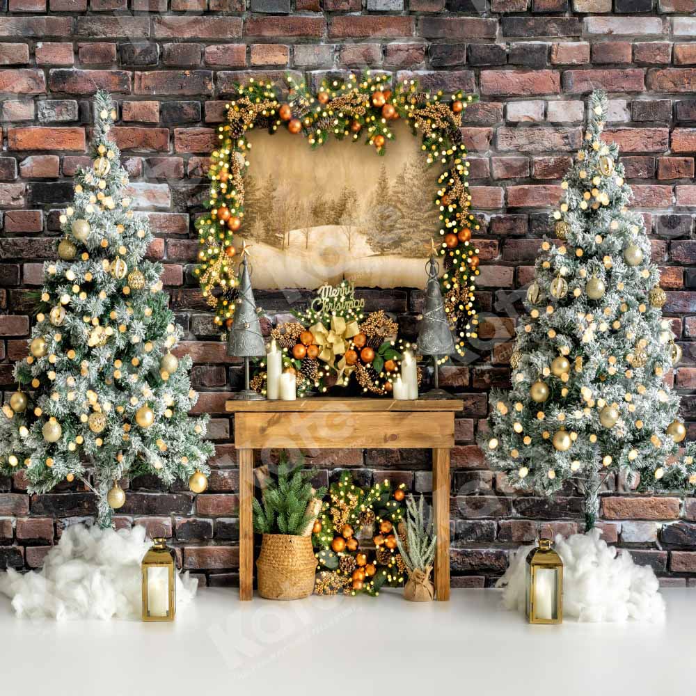 Kate Christmas Eve Backdrop Winter Tree  Designed by Emetselch - Kate Backdrop AU