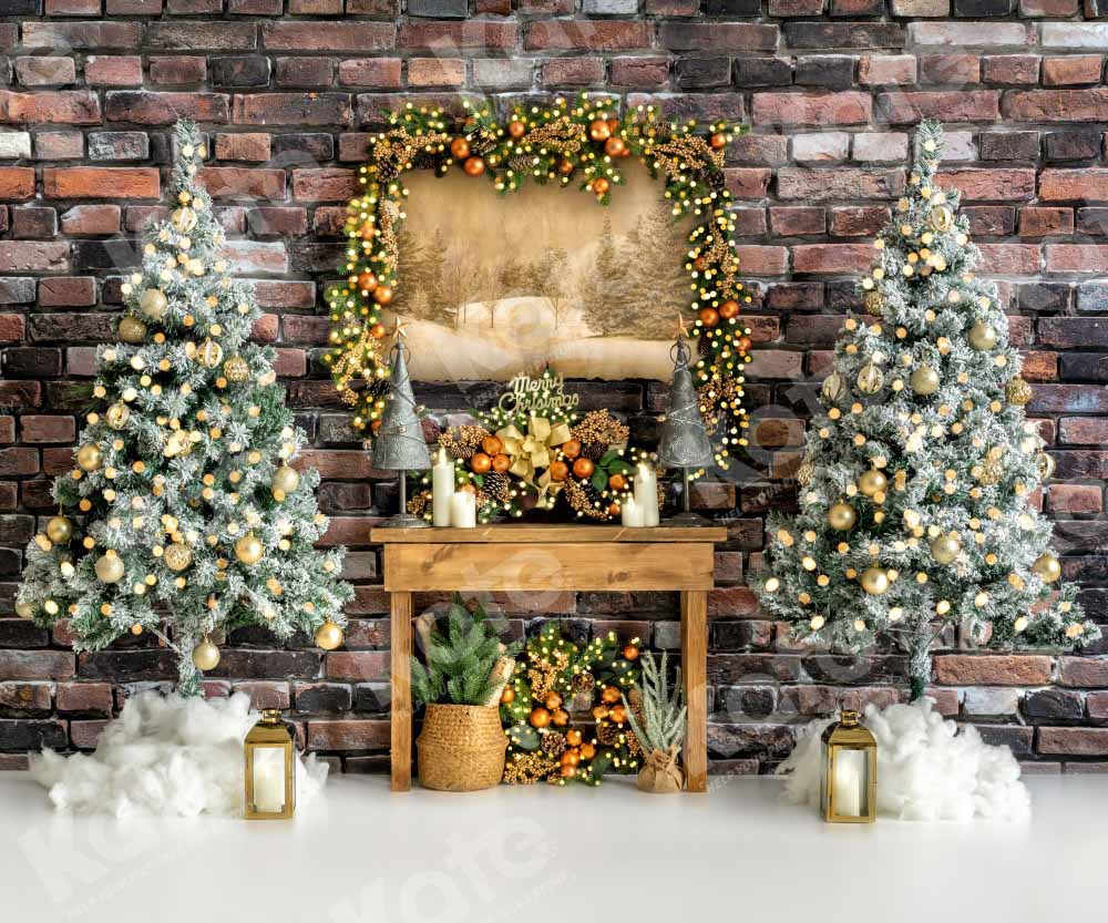 Kate Christmas Eve Backdrop Winter Tree  Designed by Emetselch - Kate Backdrop AU