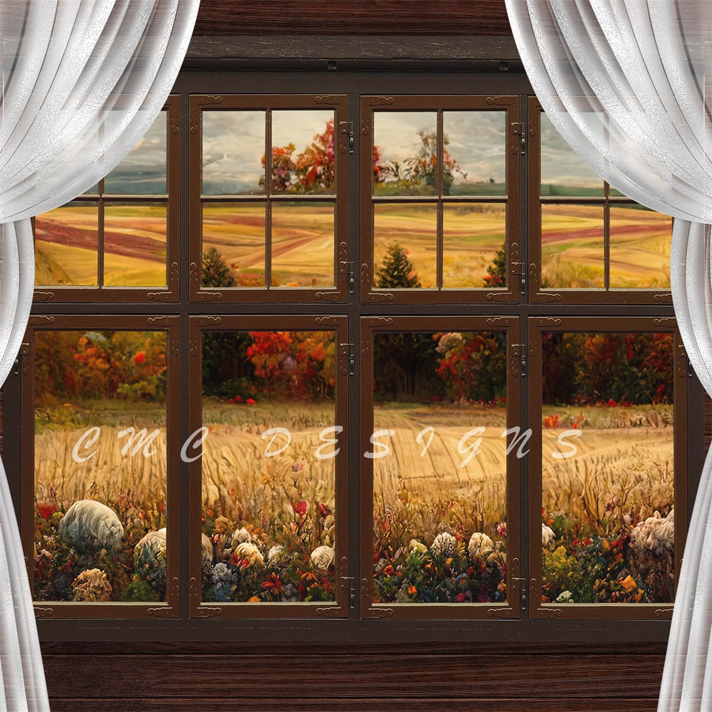 Kate Fall View Backdrop Window Autumn Designed by Candice Compton