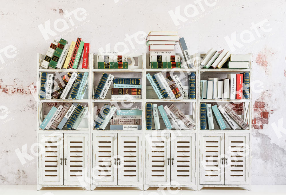 Kate Bookshelf Backdrop Back to School Designed by Emetselch - Kate Backdrop AU
