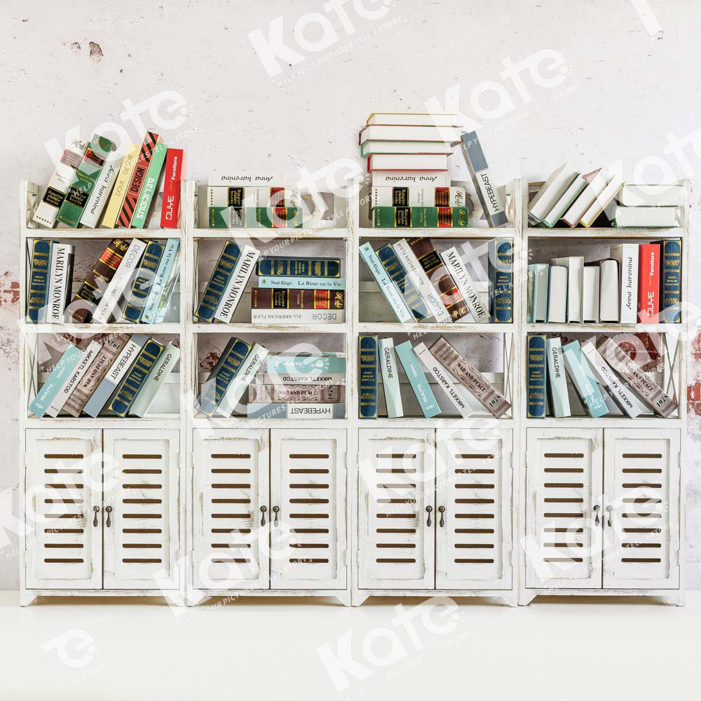 Kate Bookshelf Backdrop Back to School Designed by Emetselch - Kate Backdrop AU