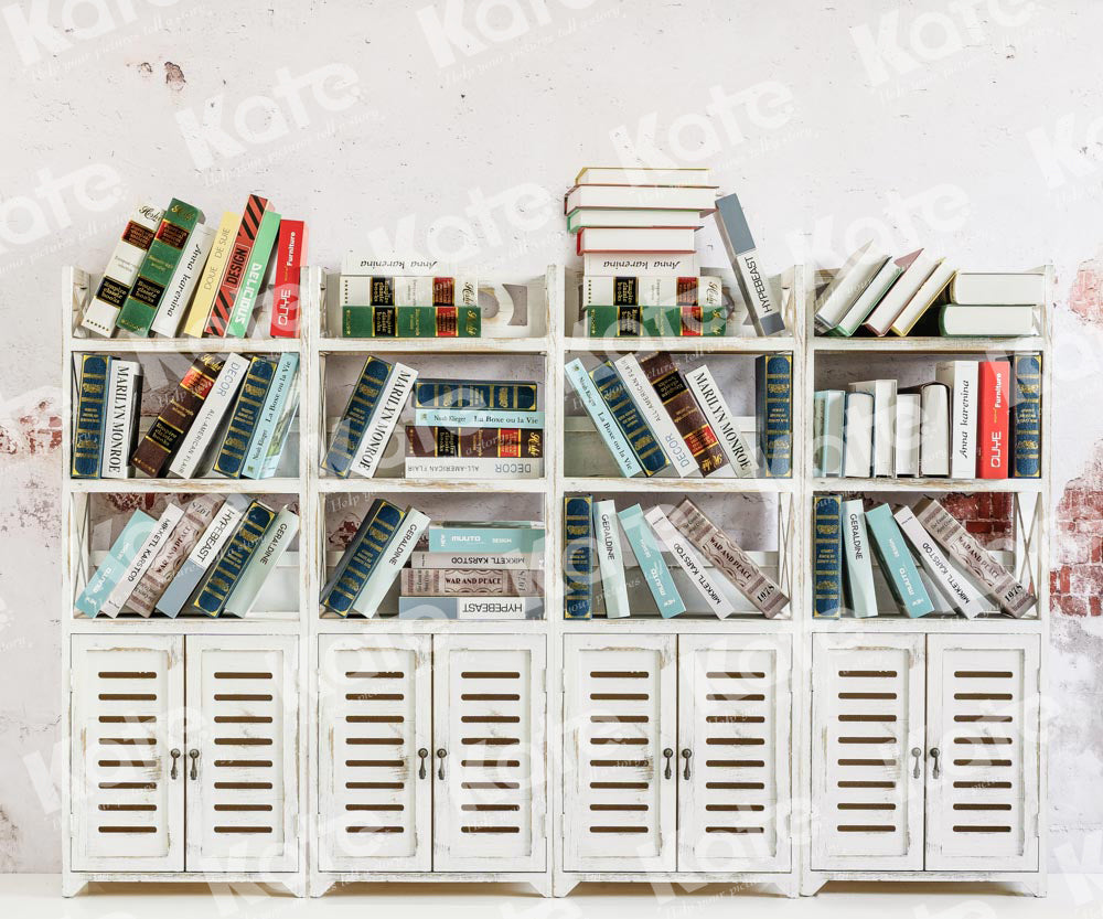 Kate Bookshelf Backdrop Back to School Designed by Emetselch - Kate Backdrop AU