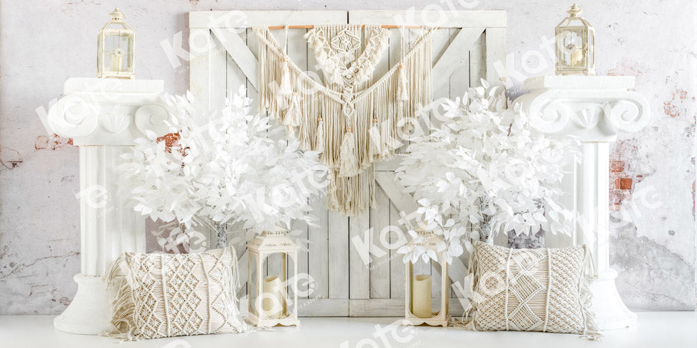 Kate White Boho Door Backdrop Designed by Emetselch - Kate Backdrop AU
