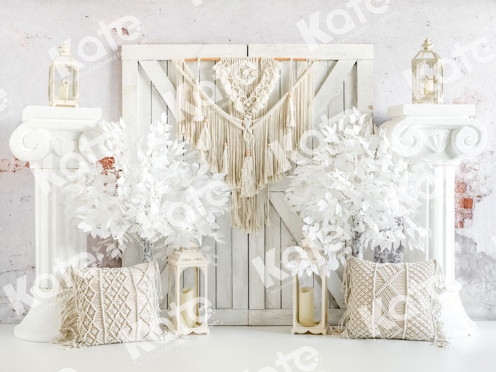 Kate White Boho Door Backdrop Designed by Emetselch - Kate Backdrop AU