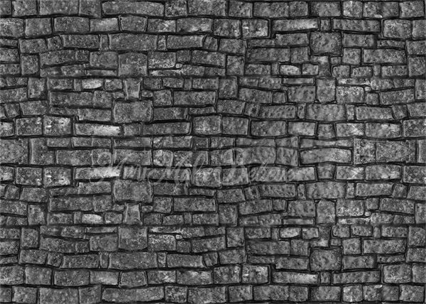 Kate Gray Cobblestone Backdrop Ground Holiday Halloween Christmas Designed by Mini MakeBelieve - Kate Backdrop AU