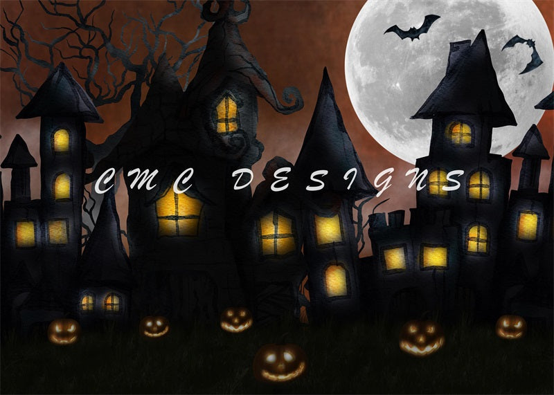 Kate Pumpkin Town Backdrop Moon Designed by Candice Compton