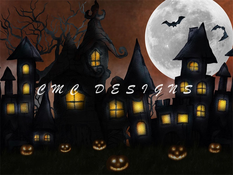 Kate Pumpkin Town Backdrop Moon Designed by Candice Compton