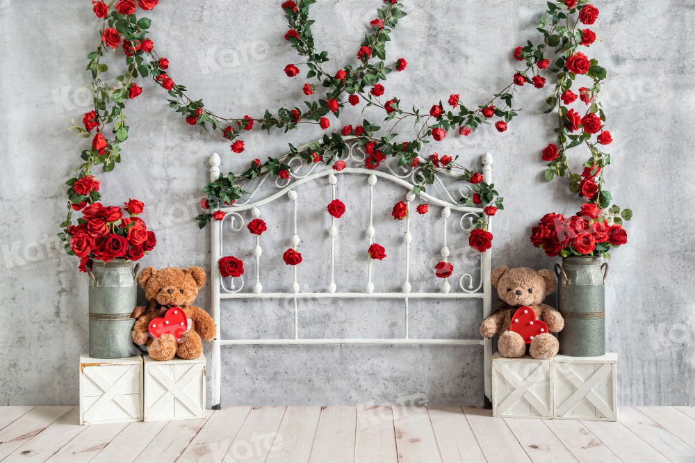 Kate Valentine Headboard Backdrop Rose Designed by Emetselch - Kate Backdrop AU