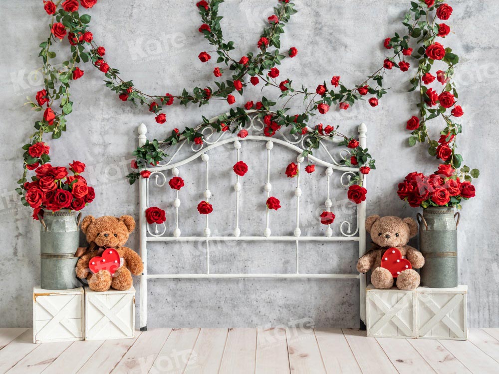 Kate Valentine Headboard Backdrop Rose Designed by Emetselch - Kate Backdrop AU
