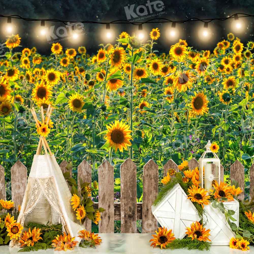 Kate Autumn Sunflower Backdrop Cake Smash Designed by Emetselch