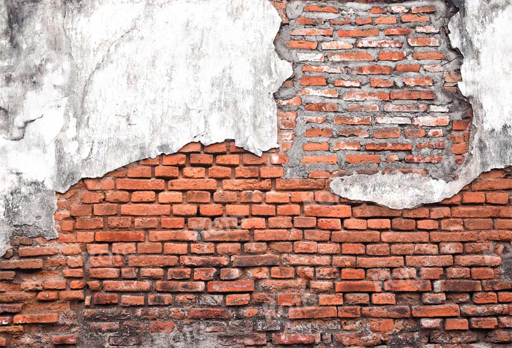 Kate Broken Brick Wall Backdrop Vintage texture Designed by Kate Image - Kate Backdrop AU
