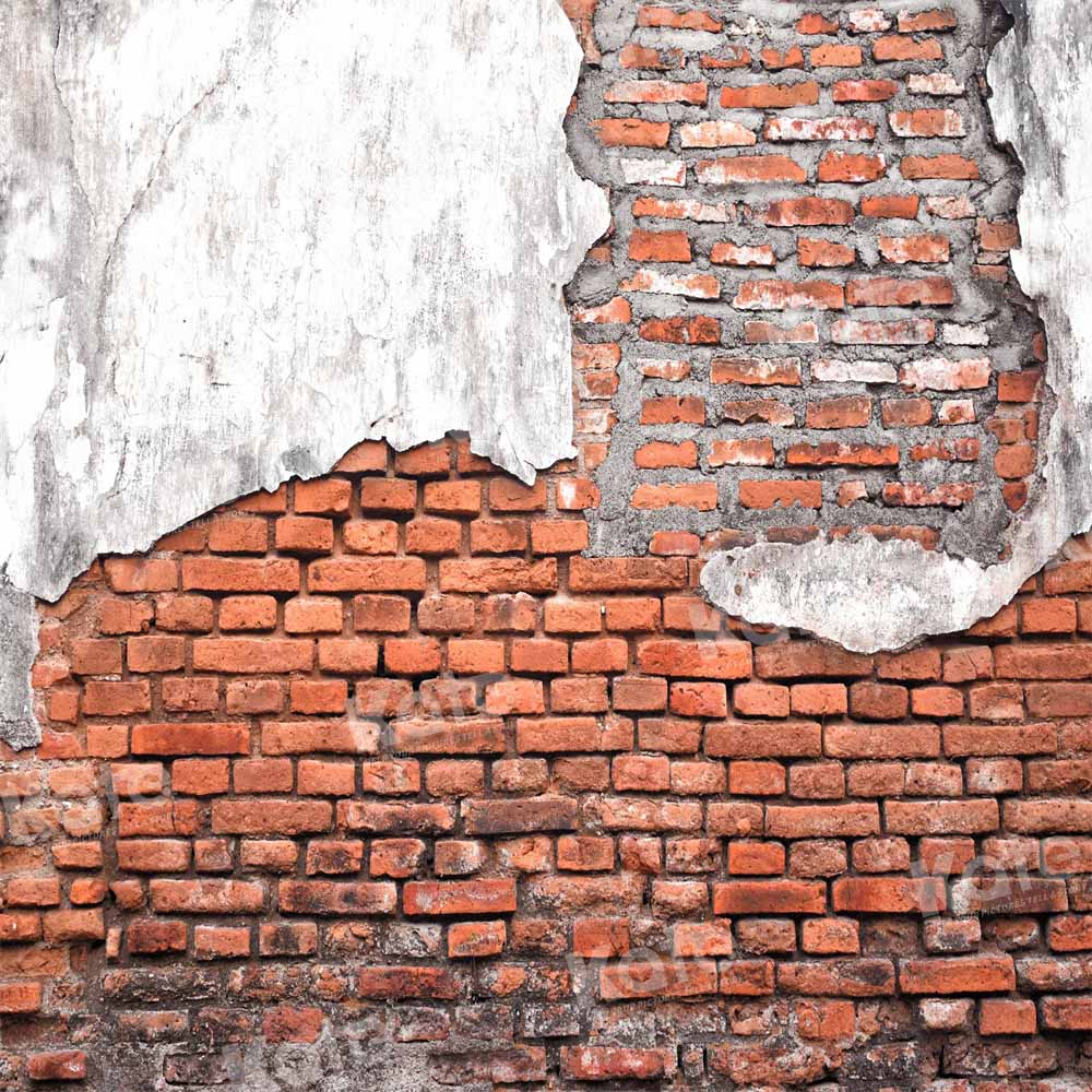 Kate Broken Brick Wall Backdrop Vintage texture Designed by Kate Image - Kate Backdrop AU