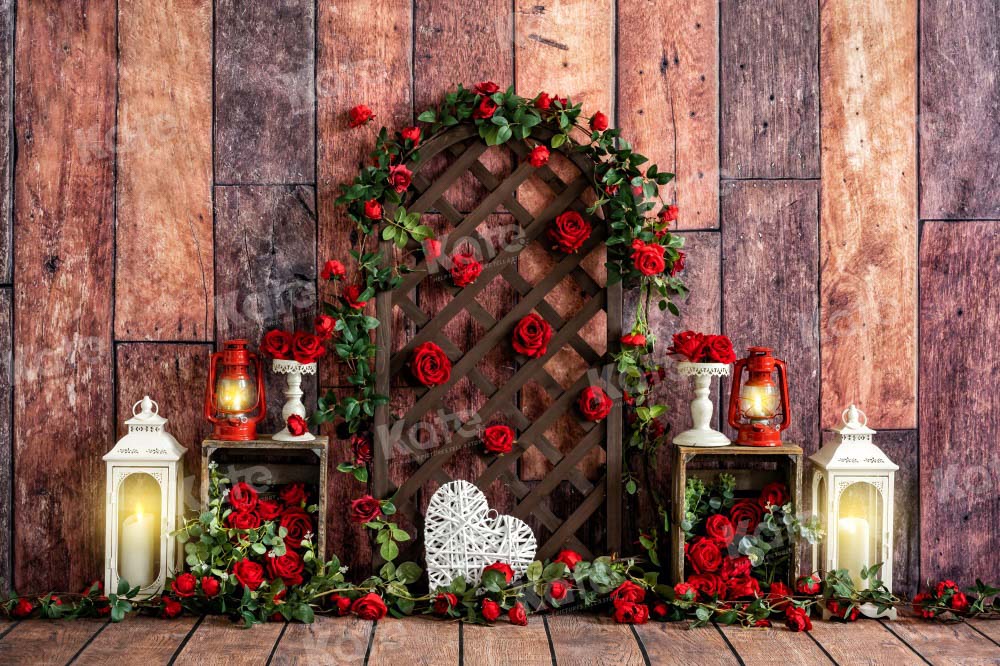 Kate Valentine's Day Backdrop Rose Wood Designed by Emetselch - Kate Backdrop AU