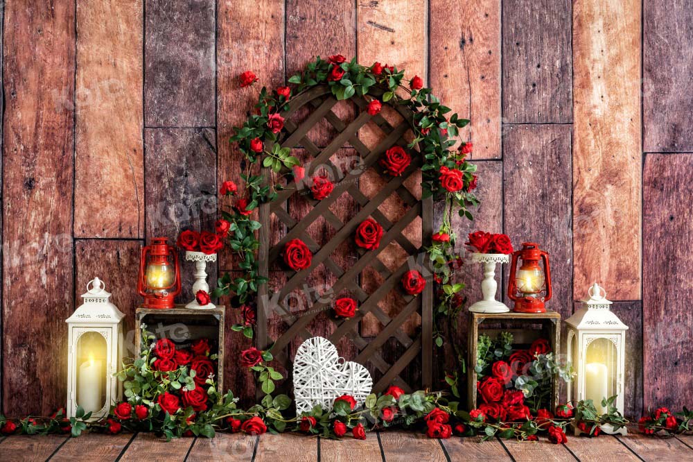 Kate Valentine's Day Backdrop Rose Wood Designed by Emetselch - Kate Backdrop AU