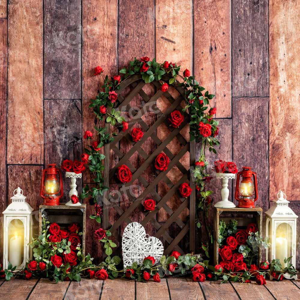 Kate Valentine's Day Backdrop Rose Wood Designed by Emetselch - Kate Backdrop AU