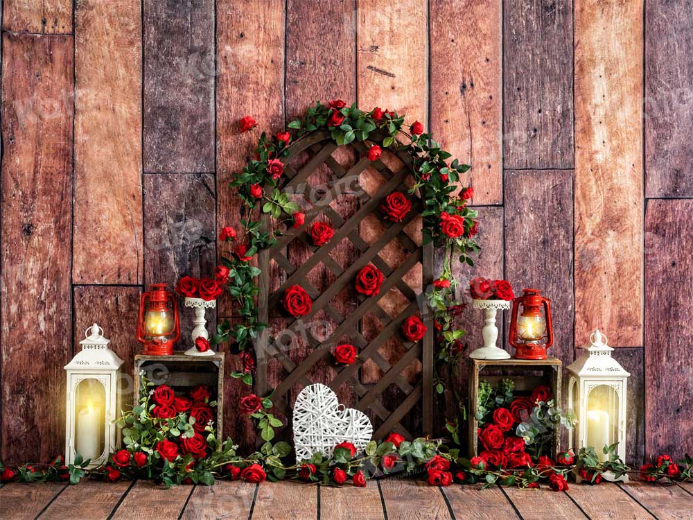 Kate Valentine's Day Backdrop Rose Wood Designed by Emetselch - Kate Backdrop AU