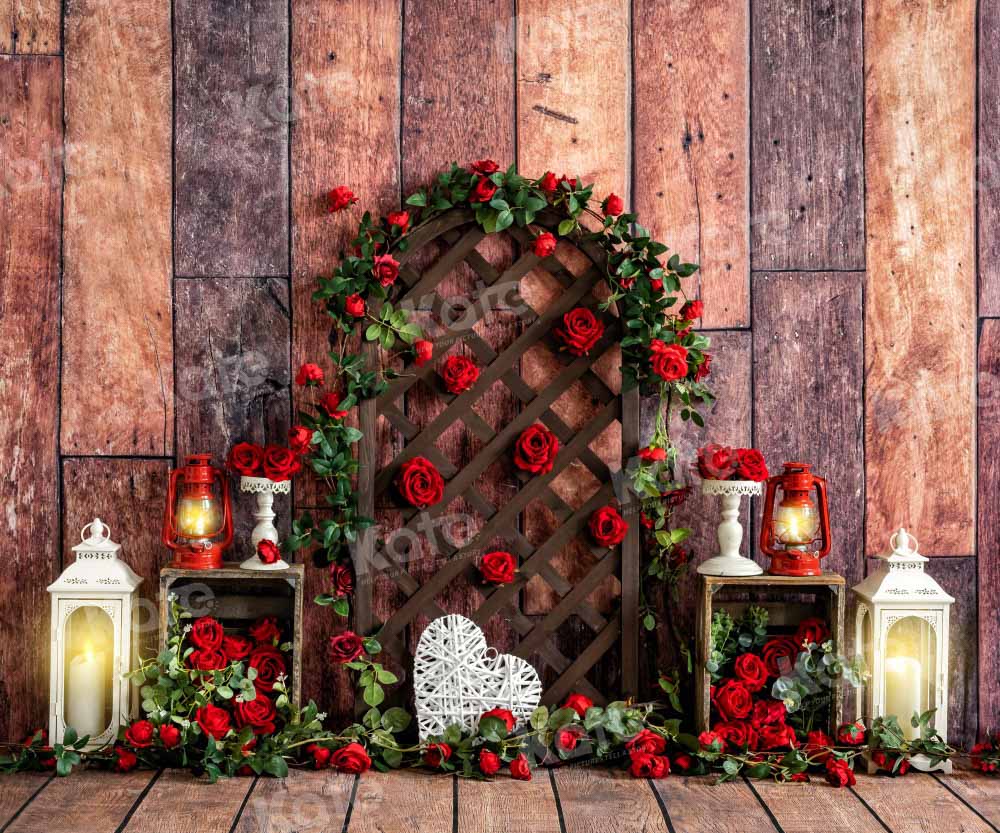 Kate Valentine's Day Backdrop Rose Wood Designed by Emetselch - Kate Backdrop AU