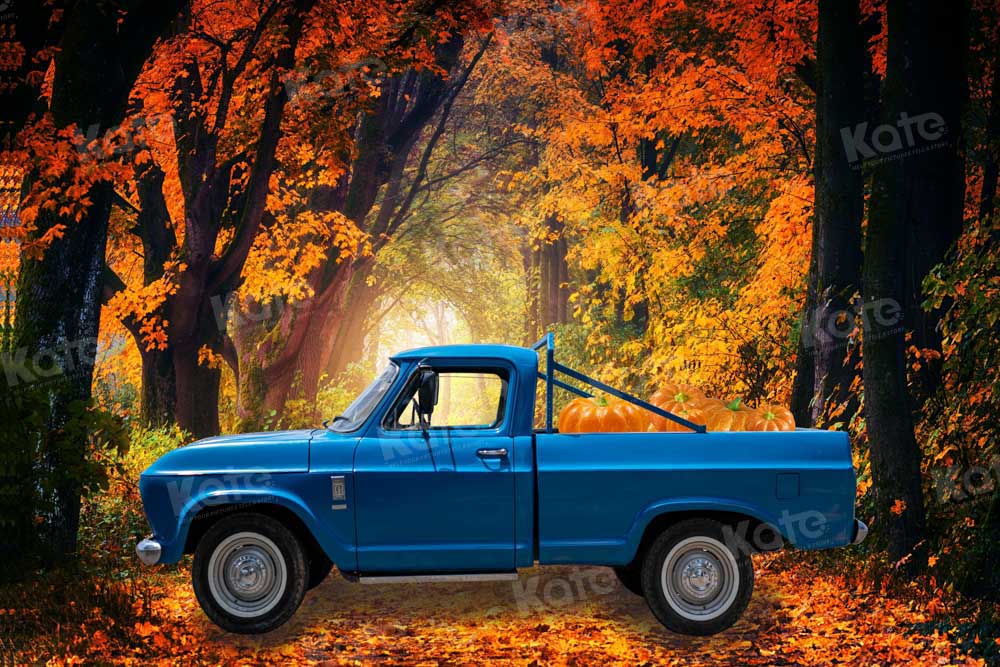 Kate Fall Pumpkin Truck Backdrop Designed by Chain Photography