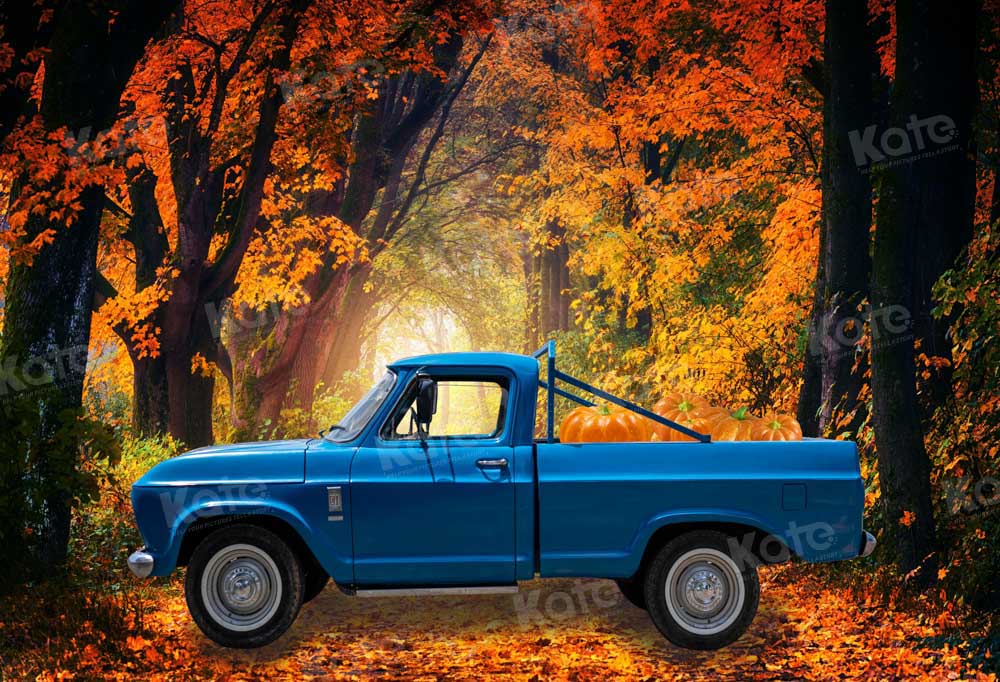 Kate Fall Pumpkin Truck Backdrop Designed by Chain Photography